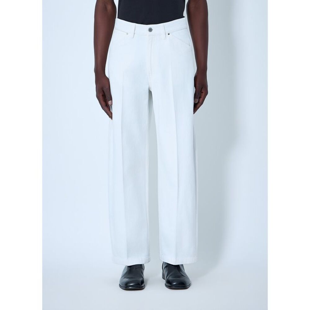 Lemaire Men Wide-Leg Denim Trousers
